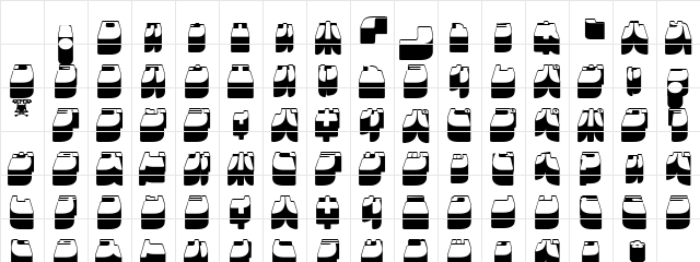 Frigate Katakana - 3D Regular Character Map Frigate Katakana - 3D Regular Character Map