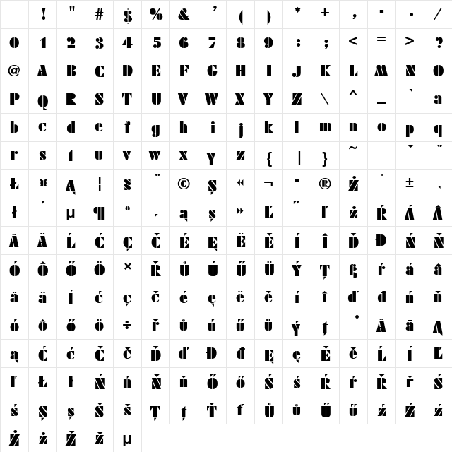 Fujiyama Black Hu Normal Character Map Fujiyama Black Hu Normal Character Map