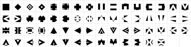 AmericanIndian LT Regular Regular Character Map