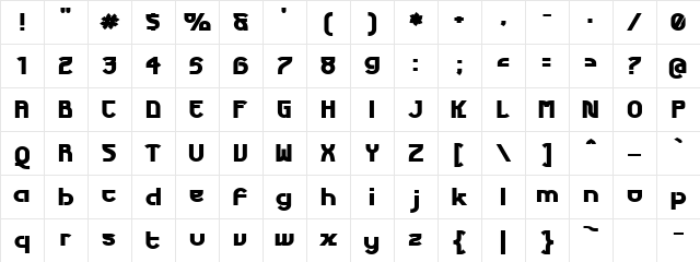 Futurex Phat Regular Character Map Futurex Phat Regular Character Map