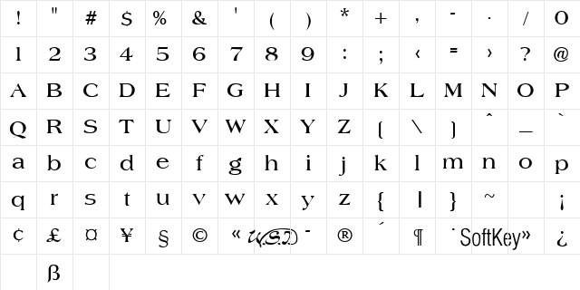 Americo Bold Character Map Americo Bold Character Map