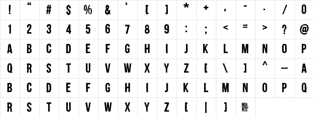 A FOR A Regular Character Map