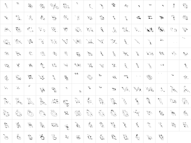 FZ BASIC 55 SPOTTED LEFTY Normal Character Map