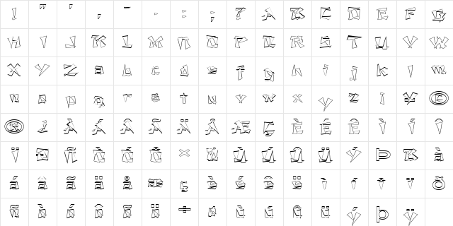 FZ UNIQUE 21 HOLLOW EX Normal Character Map