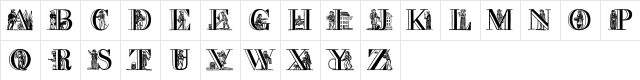 a picture alphabet Regular Character Map