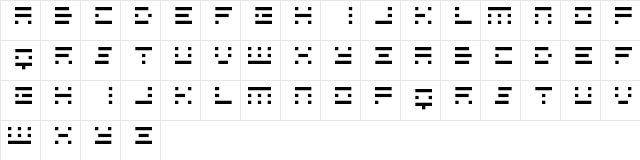 Assys Regular Character Map