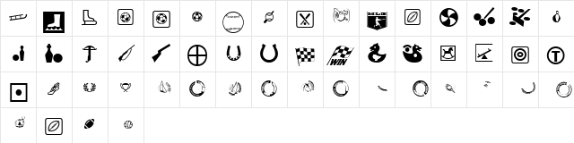 Games and Sports 4 ATT Regular Character Map Games and Sports 4 ATT Regular Character Map