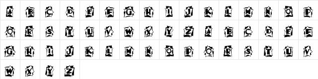 A Star is Born Regular Character Map