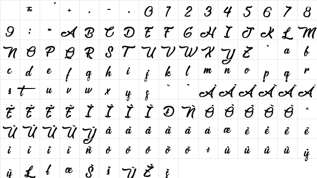 &Matchmaker Regular Character Map &Matchmaker Regular Character Map