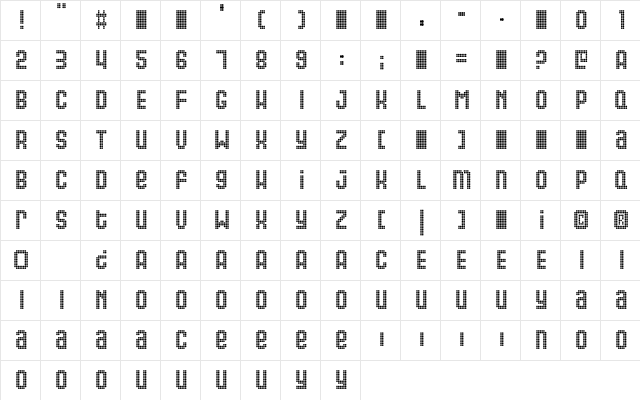 Gas Regular Character Map Gas Regular Character Map