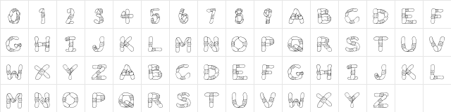 Gauze Strips Gauze Strips Character Map