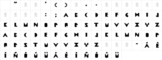 Gayacos Primaria Bastarda Regular Character Map Gayacos Primaria Bastarda Regular Character Map