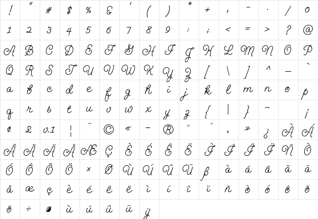 GeeohHmkBold Regular Character Map GeeohHmkBold Regular Character Map