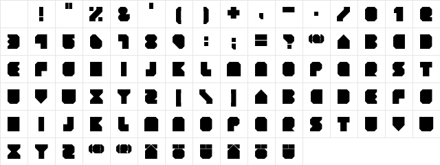 GEIST KNT Regular Character Map