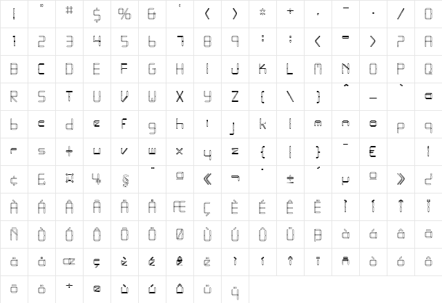 GeminiOpen Regular Character Map GeminiOpen Regular Character Map