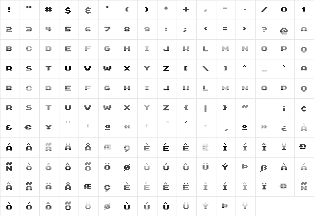 GenetrixCrossed Regular Character Map GenetrixCrossed Regular Character Map