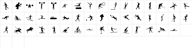 AMURfont Regular Character Map