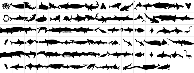 Giants of the Sea Regular Character Map