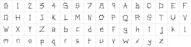 Anarchist Bible Regular Character Map