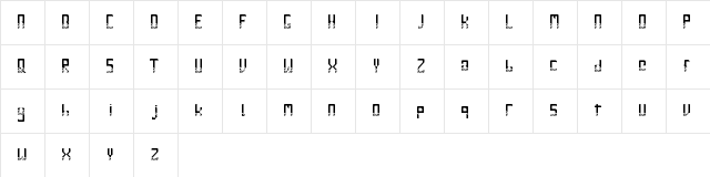 Gile lu Ndro. Regular Character Map
