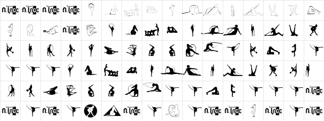 GIMNASIA Regular Character Map