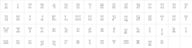 GlassBlocks Regular Character Map GlassBlocks Regular Character Map