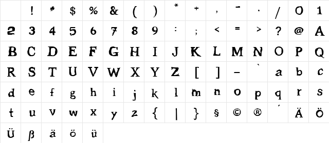 Gleam Regular Character Map Gleam Regular Character Map