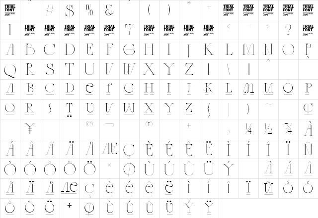 Ancient Greece Demo Regular Character Map