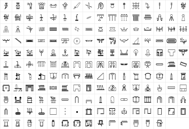GlyphExtLibY Bold Character Map GlyphExtLibY Bold Character Map