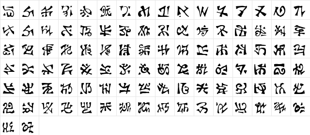 Glyphis3 Regular Character Map Glyphis3 Regular Character Map