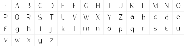 Golden Brown Regular Character Map