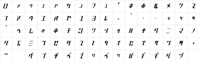 Golgotha Oblique J. Character Map
