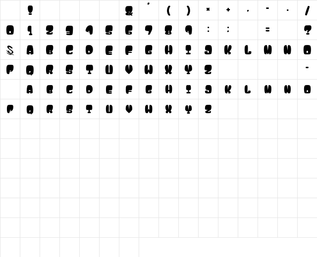 Atama__G Regular Character Map