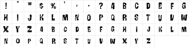 Gorgo Regular Character Map