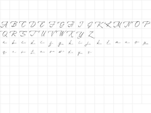 A&amp;S Heartbeat swash Regular Character Map