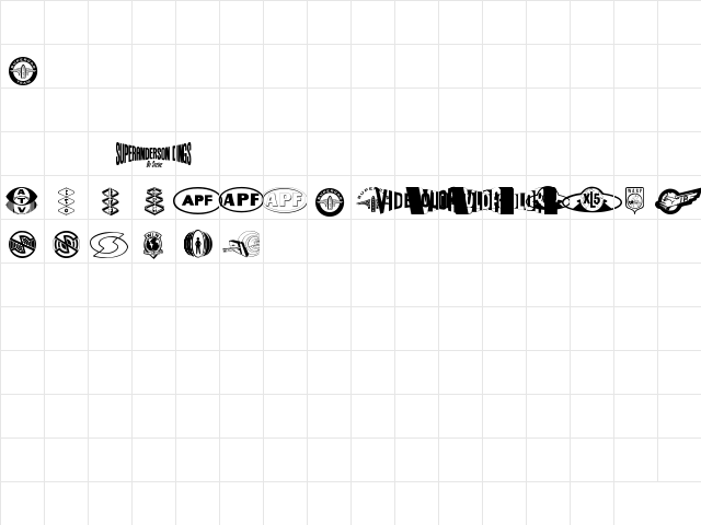 Anderson Dings 1 Regular Character Map