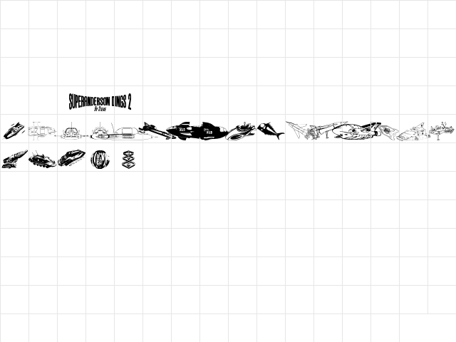 Anderson Dings 2 Regular Character Map