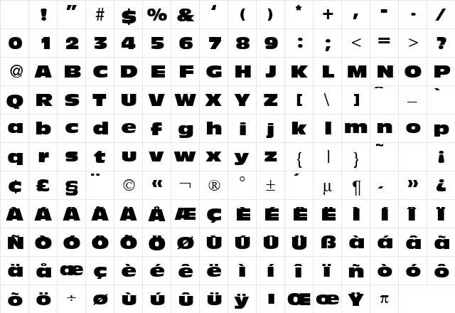 AndyBlackDB Normal Character Map AndyBlackDB Normal Character Map