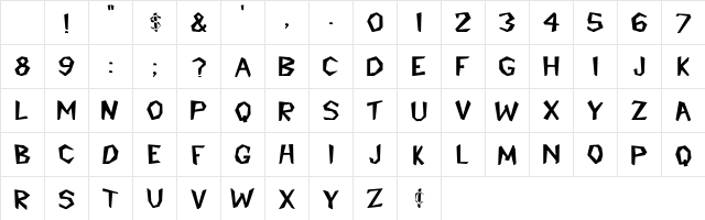 Andorra Bold Regular Character Map Andorra Bold Regular Character Map