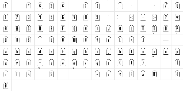 Graveyard Regular Character Map Graveyard Regular Character Map