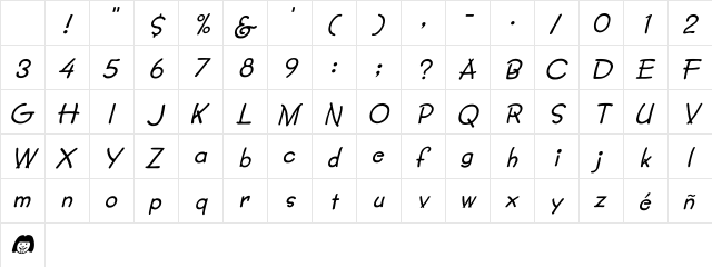 Lumparsky Italic Italic Character Map Lumparsky Italic Italic Character Map
