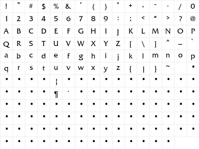 Keep Talking 5 Regular Character Map