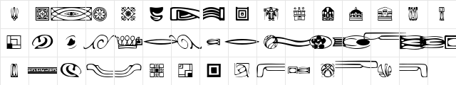 Griffin One Dingbats Character Map Griffin One Dingbats Character Map