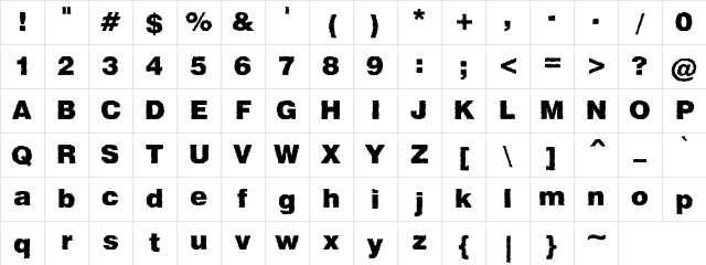 Grunge Velvet Black Regular Character Map Grunge Velvet Black Regular Character Map