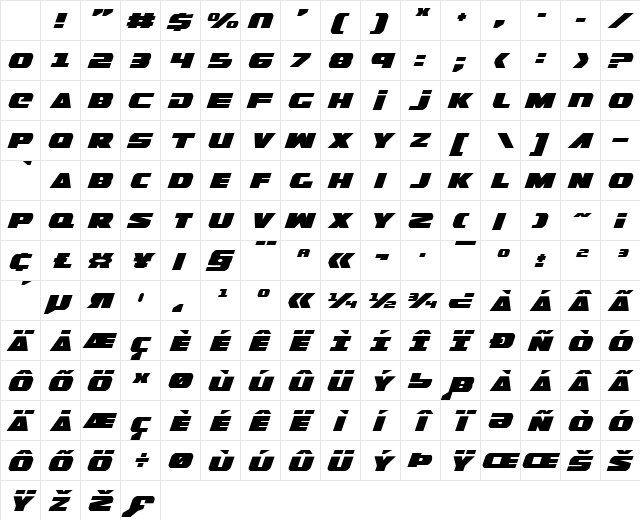 Guardian Expanded Italic Expanded Italic Character Map Guardian Expanded Italic Expanded Italic Character Map