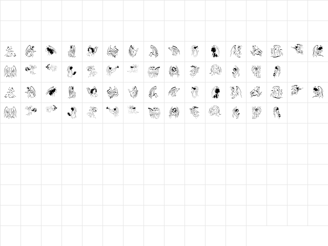 Angelinos Regular Character Map