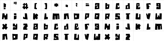 Guinea pigs Regular Character Map