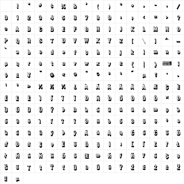 Gunplay 3D Regular Character Map Gunplay 3D Regular Character Map