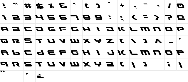 Gunship Leftalic Leftalic Character Map