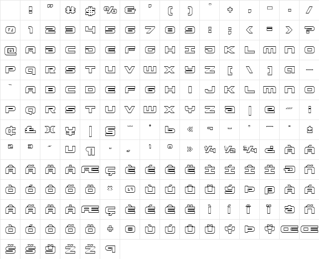 Gunship Outline Outline Character Map Gunship Outline Outline Character Map